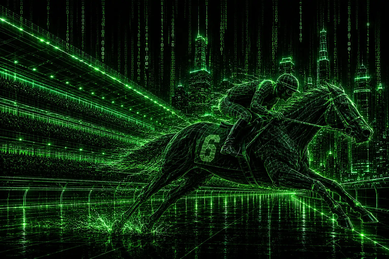 Cheval de course illustrant le concept LePronostic.fr autour du Quinté et de la data